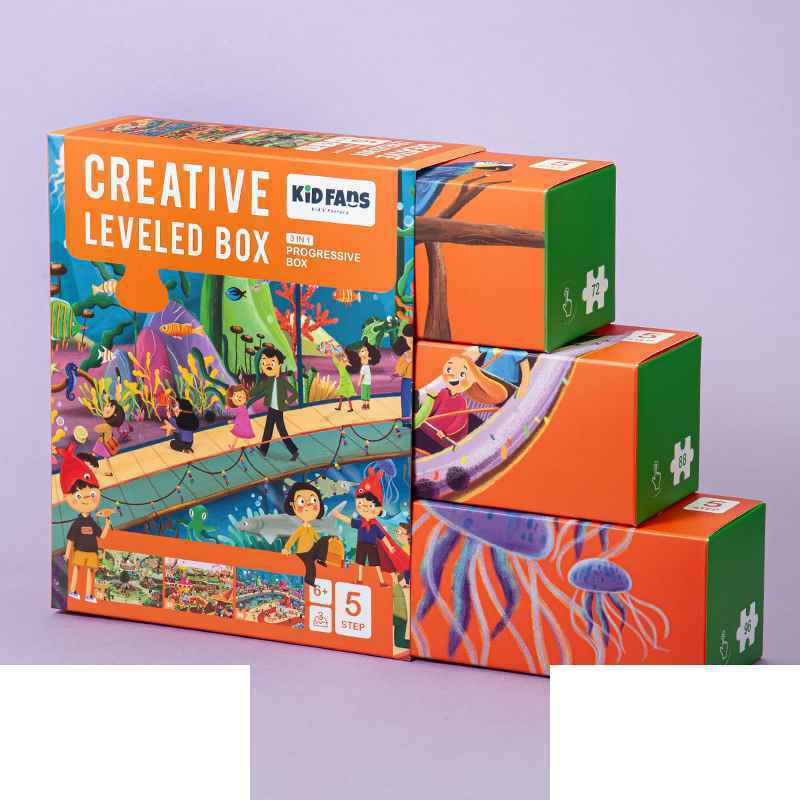 پازل کیدفنز مدل سرزمین کودکان | 256 تکه Creative Level Box Kids Land | کد 2401